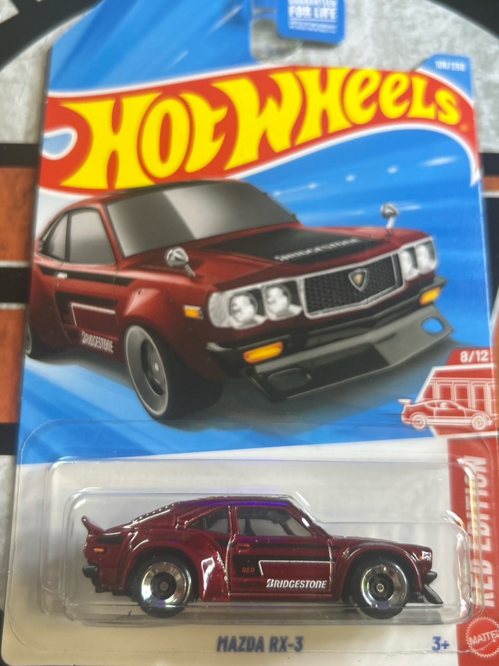 Hot Wheels Mazda RX-3 Toy Car - Metallic Red